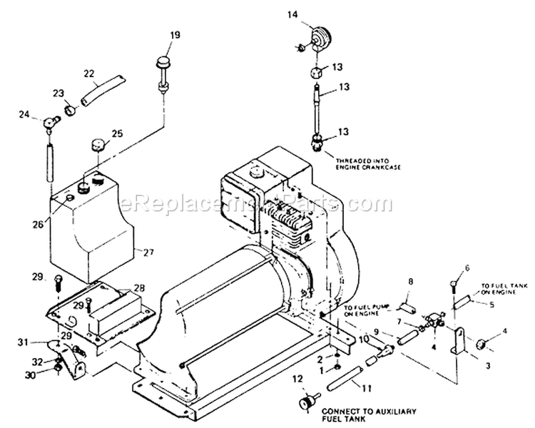 Page G Diagram and Parts List for 8648-1  Briggs and Stratton Generator